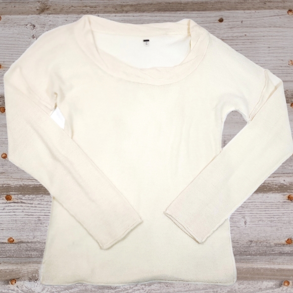 Ruehl No. 925 Wool Sweater - Size L Cream - Picture 1 of 9